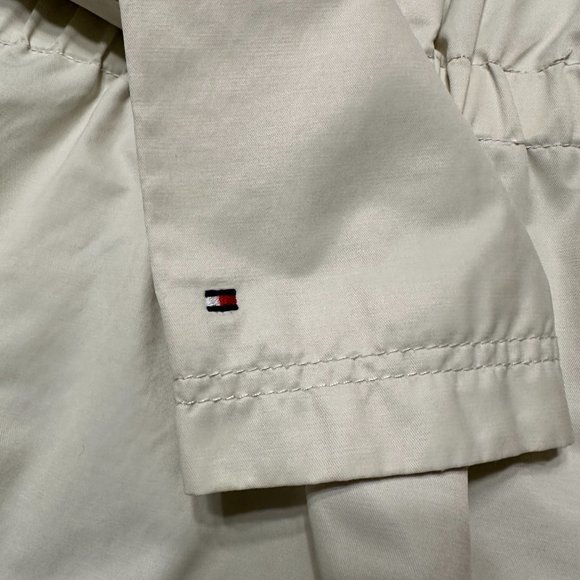 Womens Tommy Hilfiger Windbreaker Tan Beige Jacket Coat Small Lightweight Lined - Picture 6 of 7